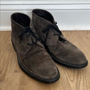 Bruno Magli Dark Brown Suede Chukka Boots‎